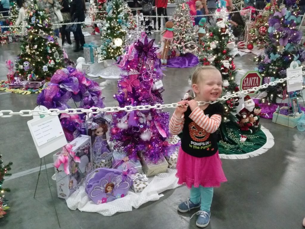The festival of trees is one of my favorite traditions ever! We went as a family and had so much fun! We even saw my junior high choir teacher there!