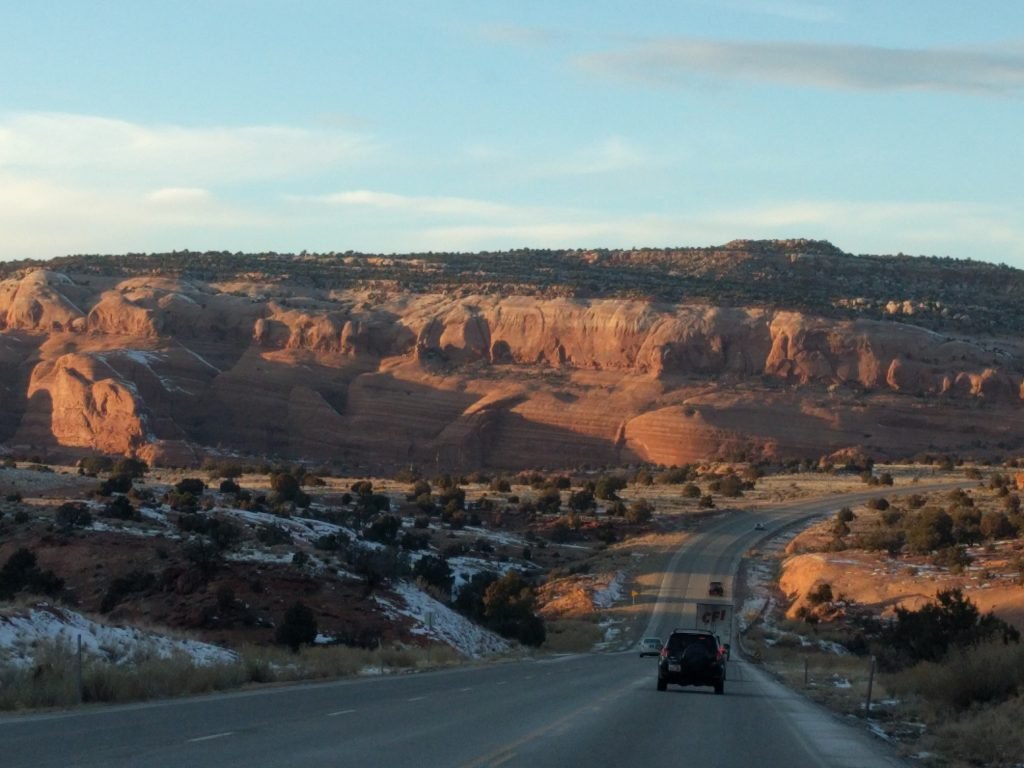 We drove down to visit my Grandma in Monticello, Utah! While we were there, we were talking about how beauty can be found anywhere if we look. I have driven through southern Utah about a jillion times in my life, and I honestly never really appreciated it. But as I did stop to really look, I noticed that it really can be beautiful. (The red rock is stunning and makes up for the brush and dirt that covers the rest of the landscape.)