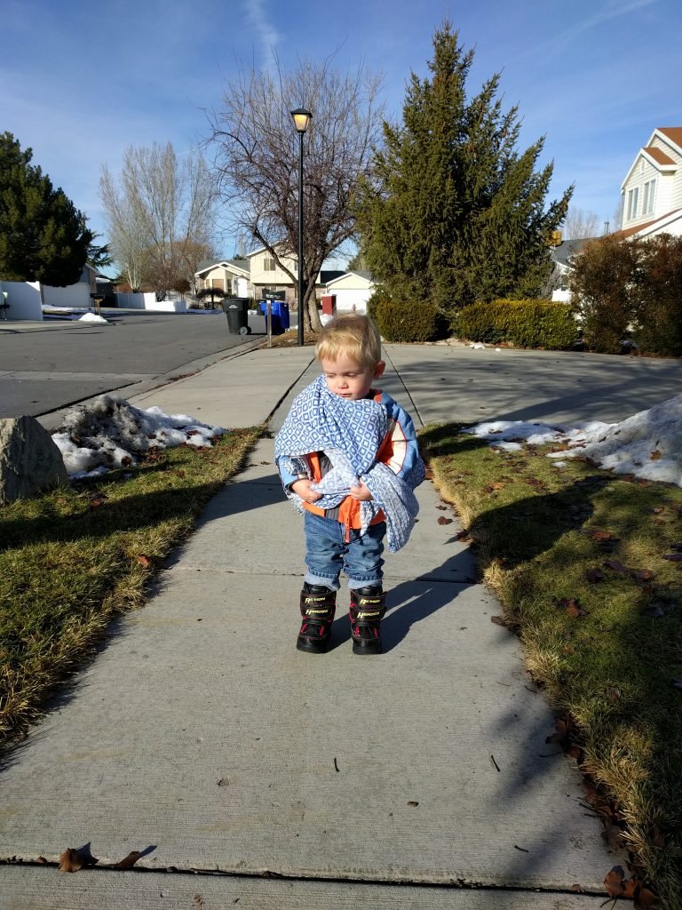 Carter and his faithful blanket