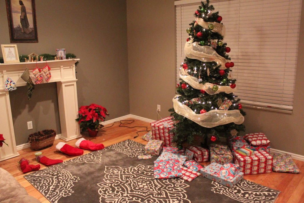 Our house right after Santa came!
