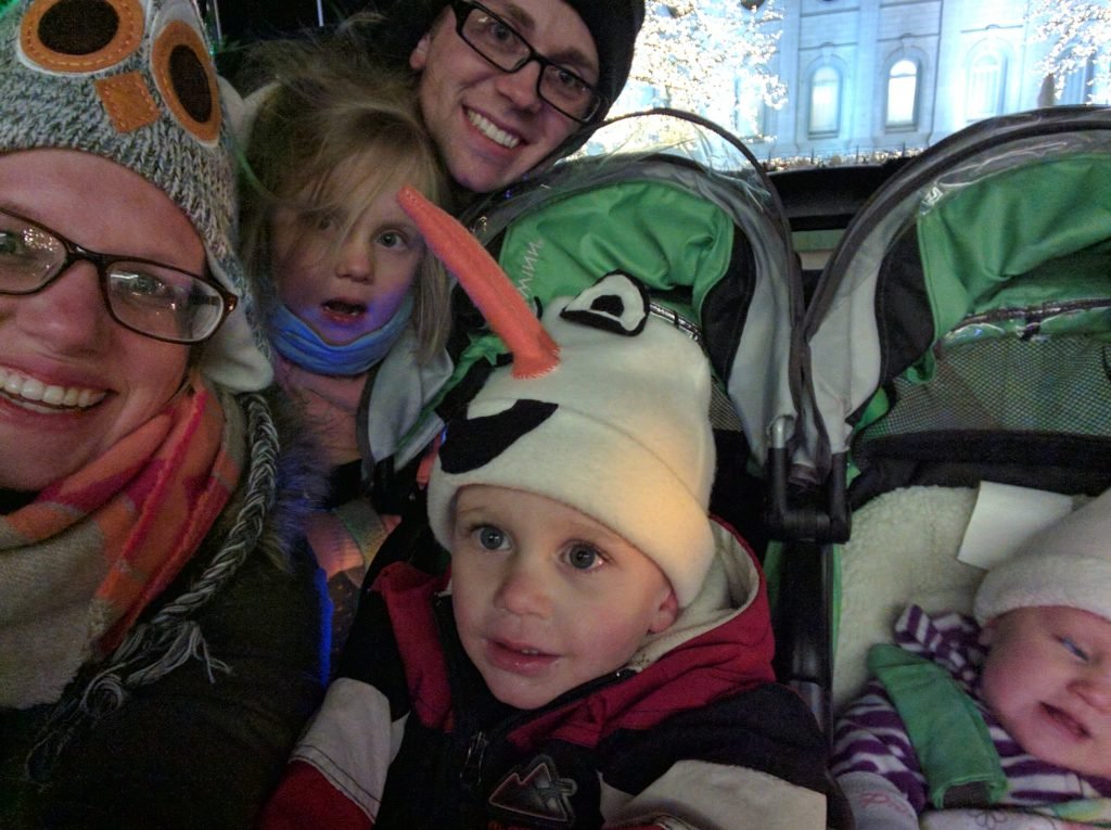 I'm not the best at taking selfies of the whole family. But here we are anyway.